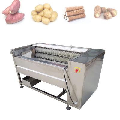 China High Efficiency Easy Operate Vegetable Fruit Ginger Potato Roller Peeler Potato Washing And Peeling Machine for sale