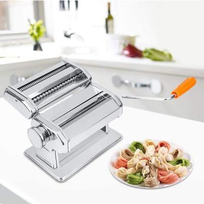 China food & Beverage Factory Stainless Steel Manual Household Fresh Noodle Making Machine Italy Pasta Maker Machine for sale