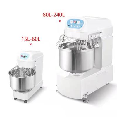 China 40LCommercial flour mill largedough mixer machine bread mixer spiral kneader for bakery for sale