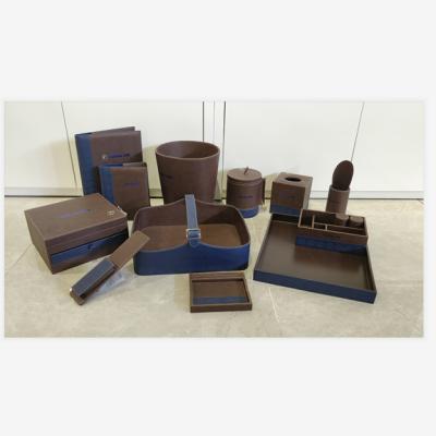 China Durable 12PCS Hotel Guest Room Bathroom Custom Leather Products for sale