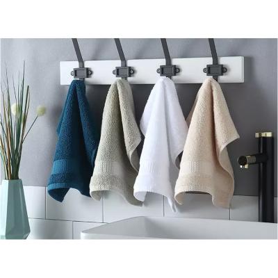 China Plain White Different Color Customize 100% Cotton Bath Towels Full Long Terry 16S Hotel Hand Bath Towel Set for sale