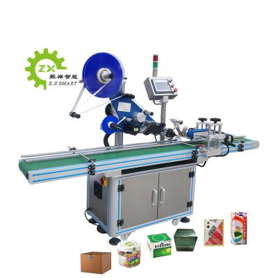 China Automatic Single Side Food Box Labeling Machine Large Brush Canister Labeling Machine for sale