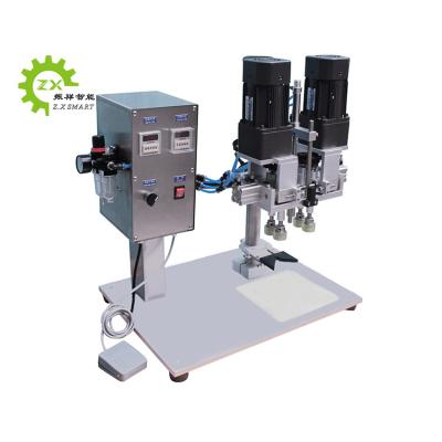 China Simple Operation Benchtop Manula Semi Automatic Liquid Plastic Bottle Filling And Screw Capping Machine for sale