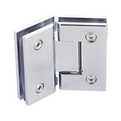 China 135 Degree Modern Zinc Alloy Shower Glass To Wall Hardware Frameless Shower Door Hinges for sale