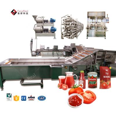 China Fully Small Automatic Tomato Paste Sauce Concentrate Processing Produce Plant Machine Making Production Line Te koop