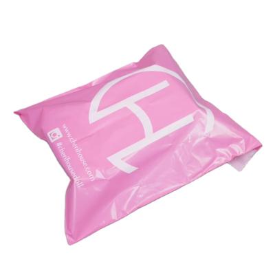 China Custom Pink Postage / Mailing Ship Mailing 100 Poly Bags Waterproof Envelope Custom Packaging Self Adhesive Eco Friendly Biodegradable for sale