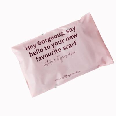 China Eco-Friendly Double Pink Ship Tape Poly Postage/Mail Mailing Envelope Messenger Shipping Bag For Package Clothing for sale