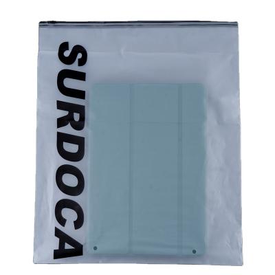 China Good Zipper Moisture Proof Barrier Property Eco-friendly Frosted Bag For Clothing Custom Zipper Bag for sale