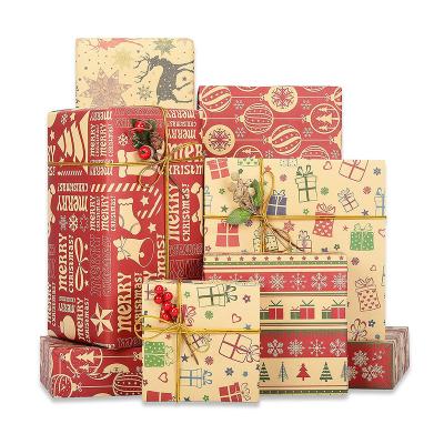 China New Year Waterproof Best Selling Navidad Products 2023 2022 Christmas Envelope Gift Wrapping Papers for sale