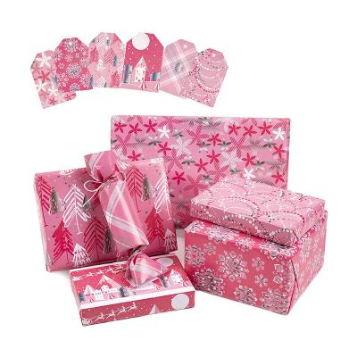 China Waterproof Newcomers 2022 2023 Navidad Natale Christmas Custom Waterproof Gift Wrapping Papers For Packaging Roll for sale