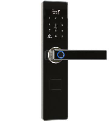 China wifi home digital electric tuya fingerprint card smart door locks for hotel home with door bell for sale