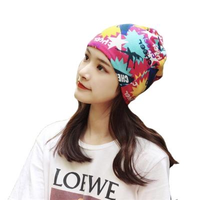 China COMMON Package Hair Hats Women Wholesale 2021 Fashion Scarf Neck Flower Hat Winter Fitted Beanie Hats Designer for sale