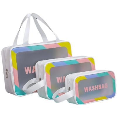 China Fashion Luxury Wholesale Cute Custom Travel Cosmetics Bag Transparent for sale