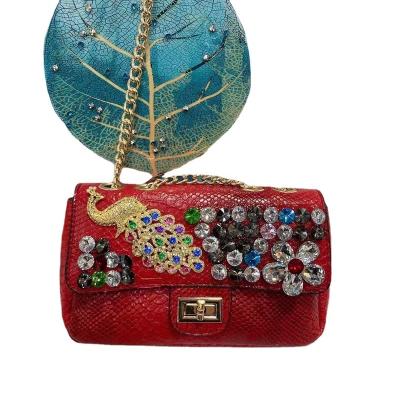 China Designer Luxury Hand Bags Women Purses Rhinestone Handbags Ladies for sale