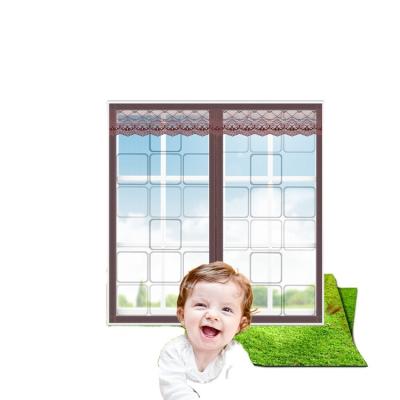 China Modern Magic Simple Installation Fiberglass Stickers Magnetic Fly Screen Window for sale