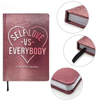 China 2022 Hardcover Book Pink Guided Narcissism Planner 5 Minute Notebook Printing Hardcover Book Custom Notebook for sale