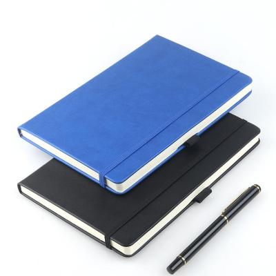 China Custom Eco-Friendly Eco-Friendly Logo Leather Note Book Notebook With Pen for sale