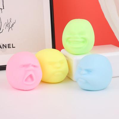 China Reducing Pressure Reduce Stress Popular Anti Squeeze Human Face Ball Human Face Pressure Duct Toys for sale