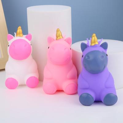 China Releasing Squishy Squeeze Toy Kids Funny Gift Soft Animal TPR Unicorn Cute Design Pressure Decompression Toys for sale