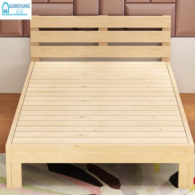 China New Durable Designed Wooden Panel King Size Bed Designed With Box for sale