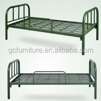 China Adjustable High Queen Size Bed Room Furniture Iron Hotel Frame Metal Single Bed for sale