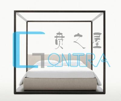 China (Size)High Quality Luxury Hotel Bedroom Adjustable Metal Bed For Sale King Iron Double Bed for sale