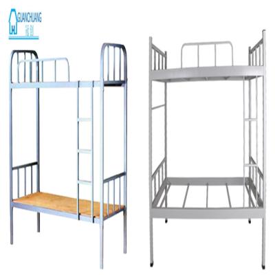 China Adjustable Modern Cheap Student Metal Iron School Platform Frame (Height) Adult Bunk Bed Double Beds for sale