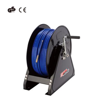 China Hot Selling Adjustable 6.5mm x 330ft PU Mesh Crank Hose Reel for sale