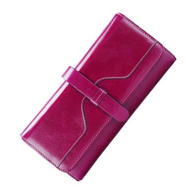 China Factory-direct Wholesale Custom 2021 Vintage Style Wallet Long PU Leather Card Holder Wallets For Women Large Capacity Coin Purse for sale