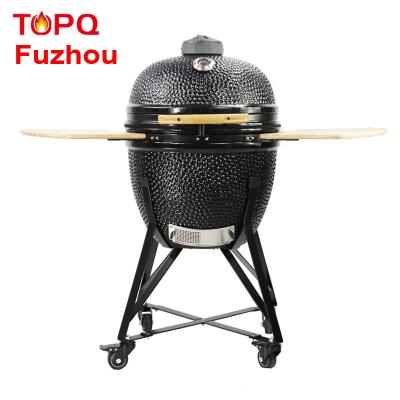 China China Ceramic Charcoal Adjustable Height Portable Kamado BBQ Grill Offset Smoker 23 Inch Large for sale