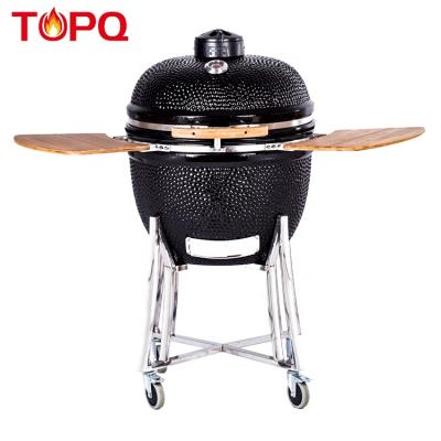 China Easily Assembled Ceramic Kamado 25inch Grilling All Season Use Outdoor Charcoal Grill for sale