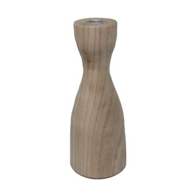 China Europe factory supply handmade wood open small natural vase for home decor and farmhouse decor for sale