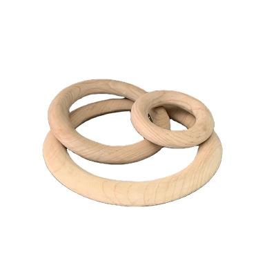 China Europe Natural Wood Opens Ring Round Wood Circle Wooden For DIY Home Decor for sale