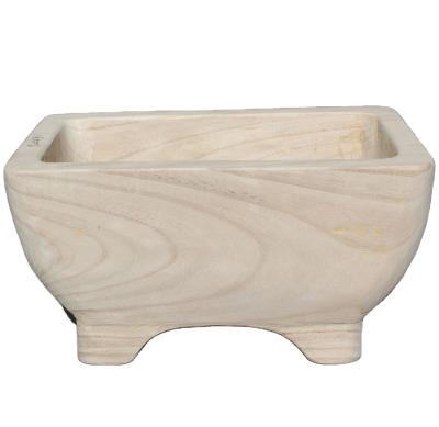 China Wholesale Wood Tray Wood Bowl Economic Top Quality Europe Craft Dough Wooden Tray for sale