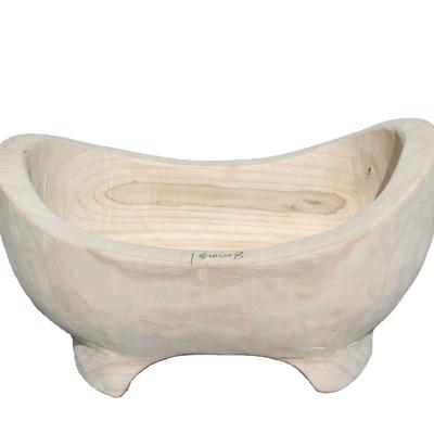 China Europe Newest Design Top Quality Wooden Dough Bowl Big Wood Crafts Decoration For Home for sale