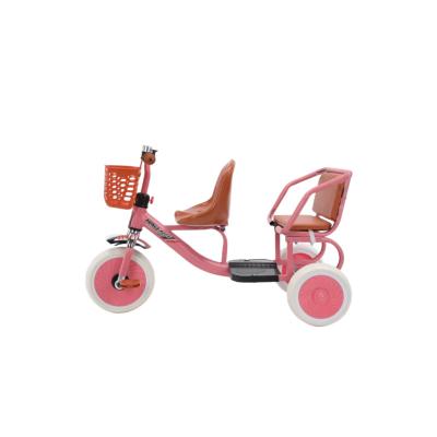 China Ride On Toy New Style Tricycle Baby Stroller Kid Baby Tricycle With Push Handle Twin Baby Tricycle for sale