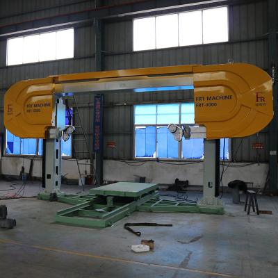 China Building Material Machinery FRT-2500 Stone CNC Diamond Wire Saw Machine for Granite Marble Block Forming Diamond Wire Rope Saw for Stone Cutting for sale