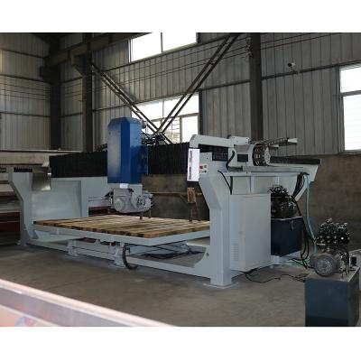 China CNC-500 5 Axis Hotels Quartz Granite Stone Marble CNC Milling Cutting Bridge Saw Machine Bridge Saw Stone Cutting Machine for sale