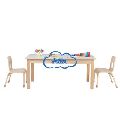 China Kindergarten Style Classroom Furniture Eco-friendly Material Classic Kids Tables Wooden Table for sale