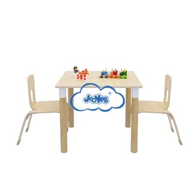 China Eco - Friendly Material Natural Wood Color Kids School Tables Classroom School Chairs And Tables for sale