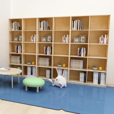 China Kids Classroom Library Book Shelves Eco - Friendly Material Preschool Storage for sale