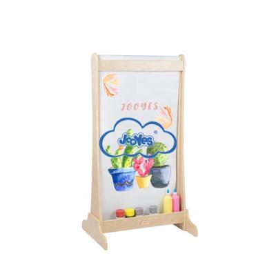 China Eco-Friendly Material Preschool Kids Art Easels Wooden Easel Stand Set for sale