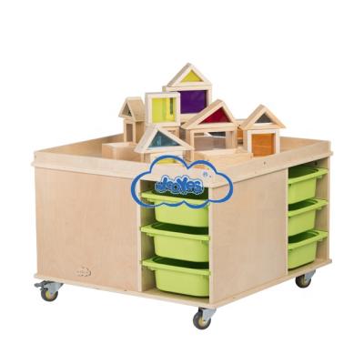 China Eco-friendly Material Kids Playing Table Table With Storage for sale