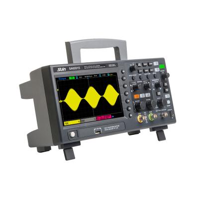 China Low Price Suin Mini SA62D15 150MHz 2 Channel Digital Memory Handheld Oscilloscope SA62D15 for sale