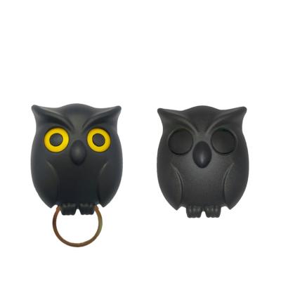 China Creative Car Accessories Cartoon Owl With Open Eyes Form Cute Hotel Door Hanging Wall Hanging Key Chain for sale