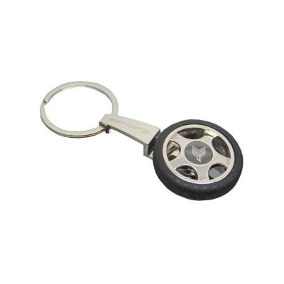 China Eco-friendly custom wheel light logo fashion key chain for wholesale for sale