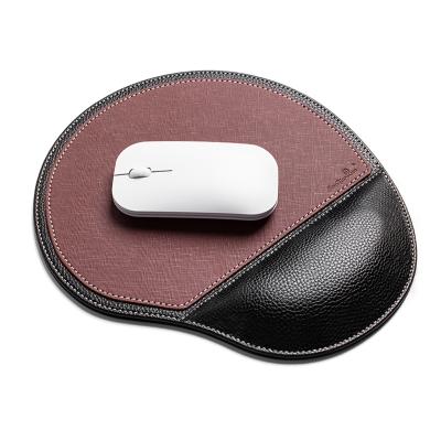 China With economic high-end wrist rest mouse pad/PU leather wrist rest new technology leather mat for sale