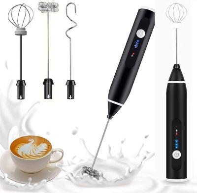 China Rustic Rechargeable Electric Frother Milk Mixer KLP USB Coffee Frother Cooking Jug for sale