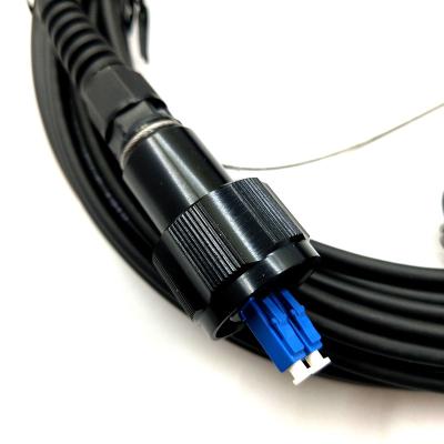 China FTTH BBU/RRU PDLC LC SC fiber optic cable waterproof patch cord for FTTA telecommunication equipment armored fiber patch cord for sale