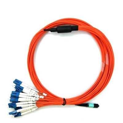 China Special Tactical Fiber Patch Cord MPO Connector With 24 LC Military Armored Fiber Optic Patch Cable for sale